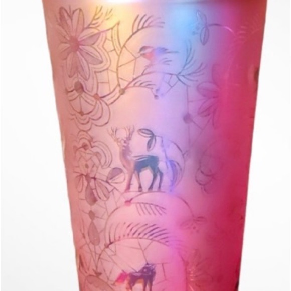 Starbucks Pink Lace Soft Touch Cup Iridescent Cold Tumbler 24oz Exclusive 2022 - Picture 17 of 17